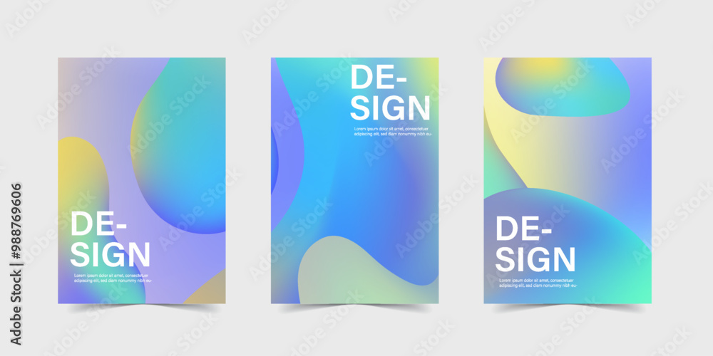 Fototapeta premium flat banner vertical style poster design templates