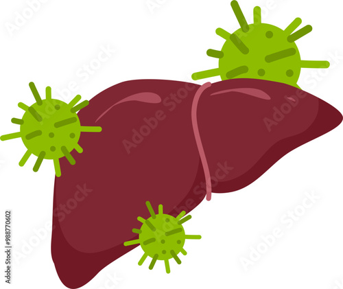 Liver disease illustration 