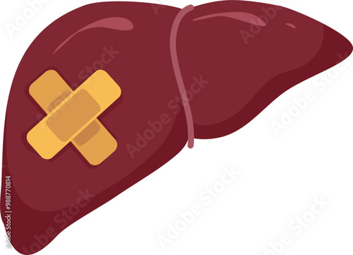 Liver disease illustration 