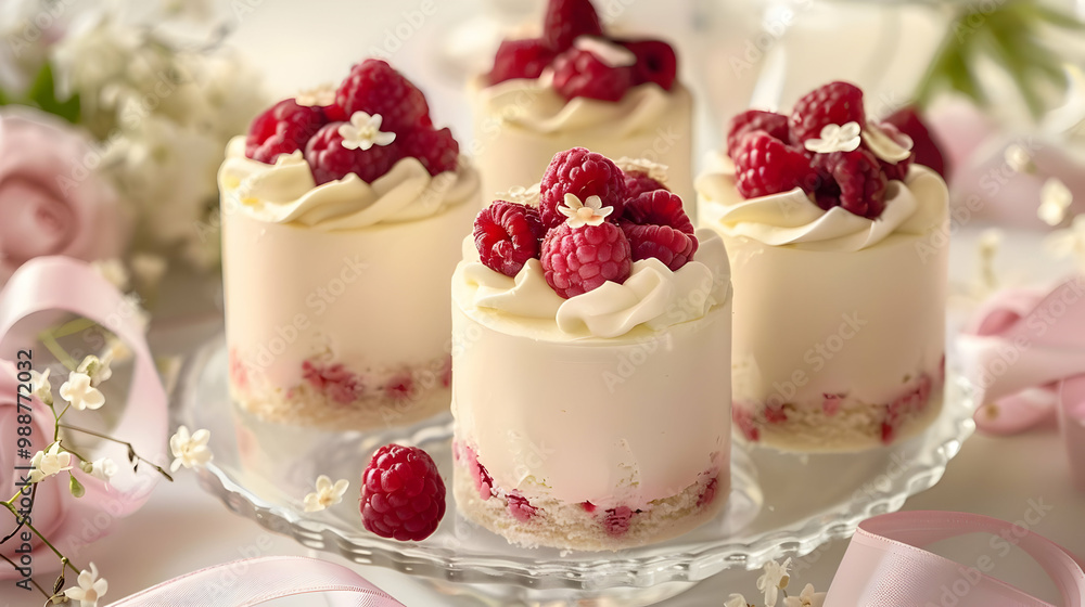 Delicious Raspberry Cake with Whipped Cream Delicious Raspberry Cake with Whipped Cream
