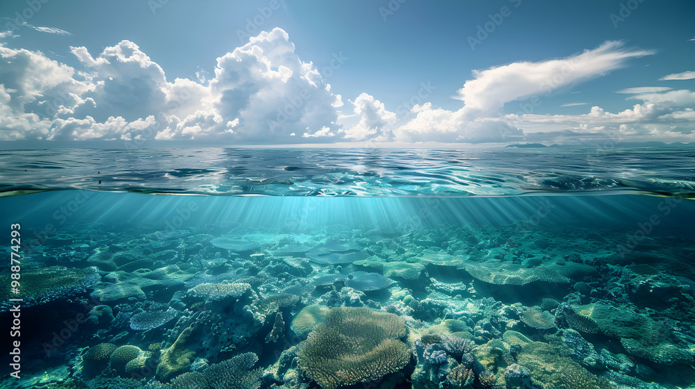 Stunning Underwater View of a Coral Reef Stunning Underwater View of a Coral Reef