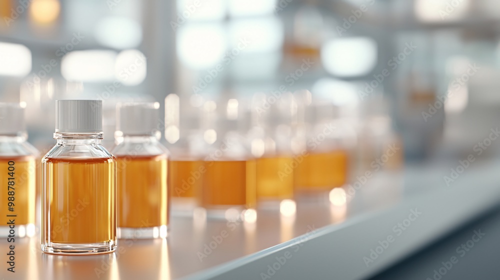 High-Tech Lab Product Efficacy Testing - Vials and Scientific Process Leading to Glowing Results in Innovative Skin Care Research High-Tech Lab Product Efficacy Testing - Vials and Scientific Process Leading to Glowing Results in Innovative Skin Care Research