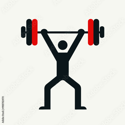 Muscular bodybuilder vector silhouette illustration, gym, workout