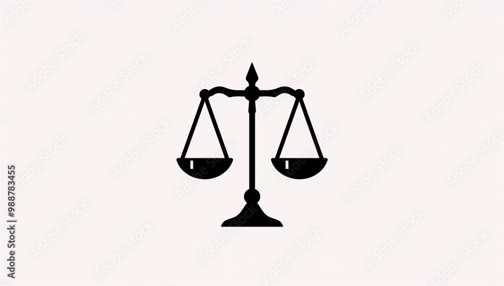 a black and white image of a scale of justice a black and white image of a scale of justice