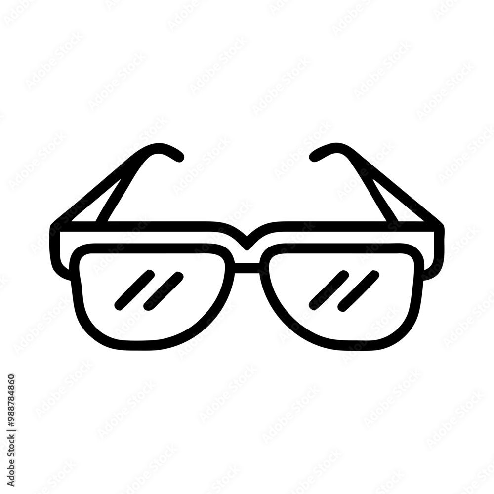 A pair of sunglasses with a black frame. The sunglasses are designed to look like they are sitting on a person's face A pair of sunglasses with a black frame. The sunglasses are designed to look like they are sitting on a person's face