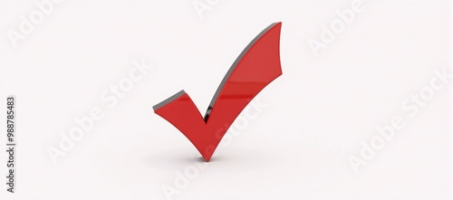 Free Download A red check mark on a white background. - GFXLoad