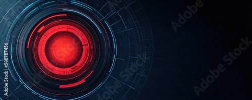 Circular interactive financial dashboard, showing profit and loss breakdowns with dynamic radial graphs, set in a futuristic UI photo