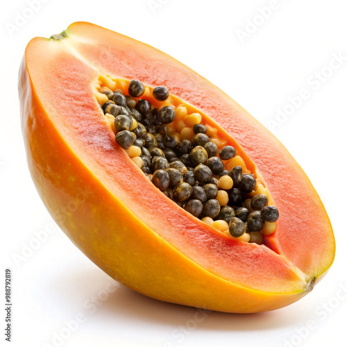 Healthy fruit Papaya slice photo