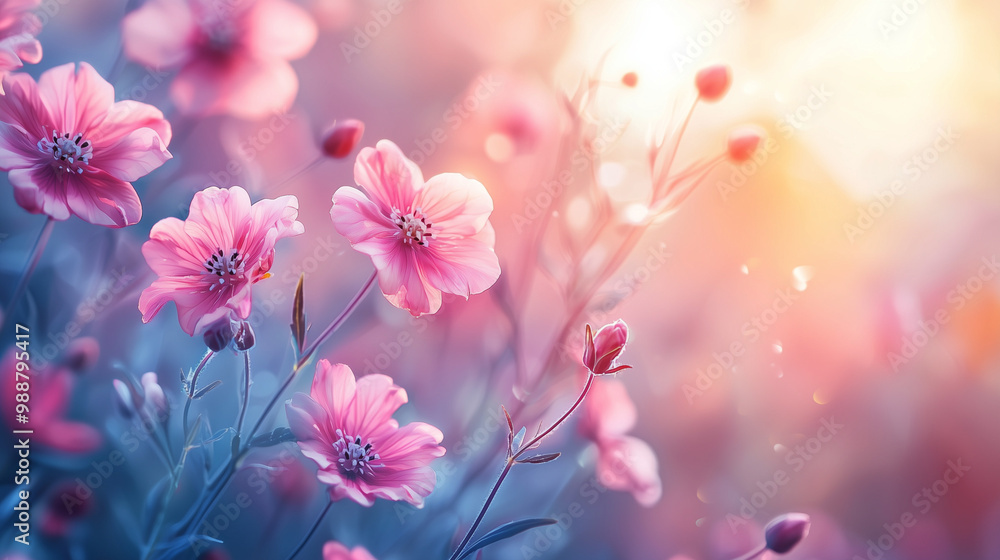pink flowers in spring pink flowers in spring