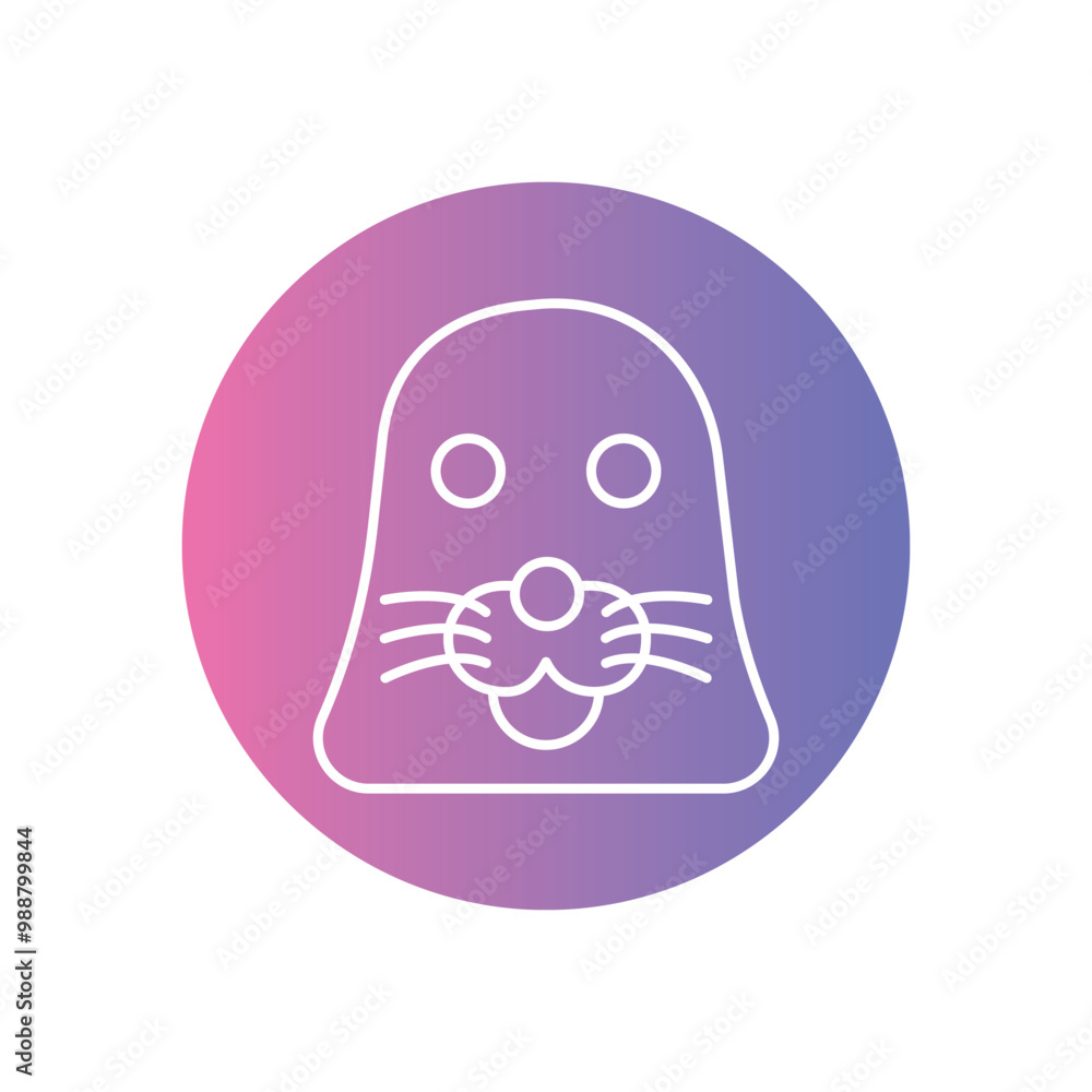 Seal vector icon stock illustration Seal vector icon stock illustration