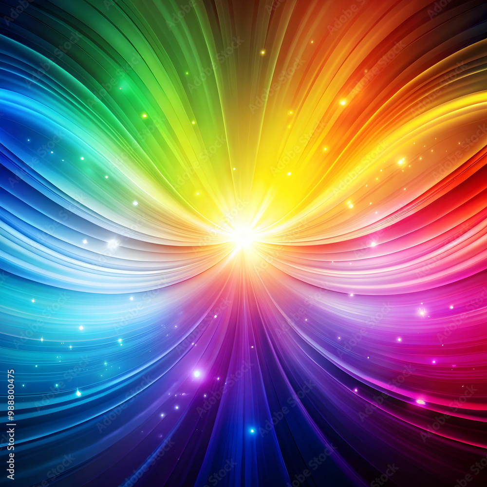 Fototapeta premium Smoth rainbow glow abstract background