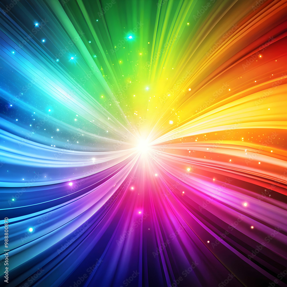 Fototapeta premium Smoth rainbow glow abstract background