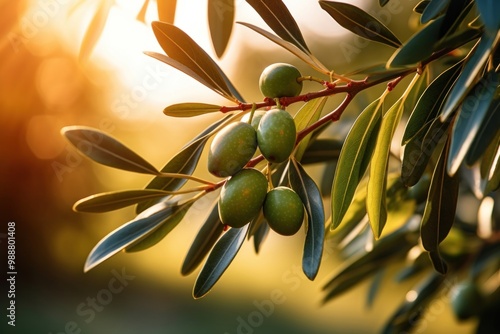 Wallpaper Mural Olive branches plant tree leaf. Torontodigital.ca