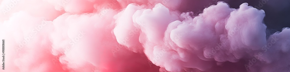 Colorful cloudscape with pink hues and fluffy textures Colorful cloudscape with pink hues and fluffy textures