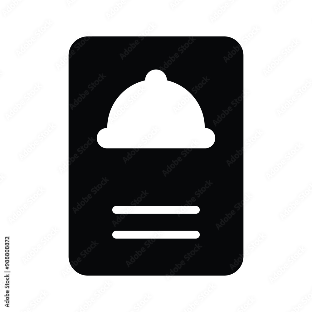 Stylish food menu icon, ideal for food and dining projects Stylish food menu icon, ideal for food and dining projects
