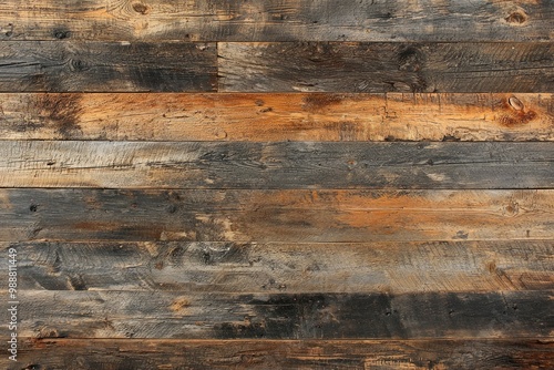 Weathered Horizontal Wooden Planks photo