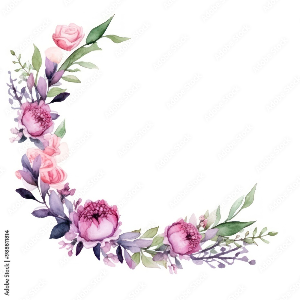 Funeral border pattern flower wreath. Funeral border pattern flower wreath.