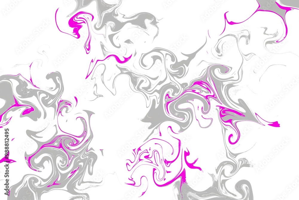 Liquid art texture. Abstract background with swirling paint effect. Gray and pink color. Painting with liquid acrylic that pours and splashes. Liquid art texture. Abstract background with swirling paint effect. Gray and pink color. Painting with liquid acrylic that pours and splashes.