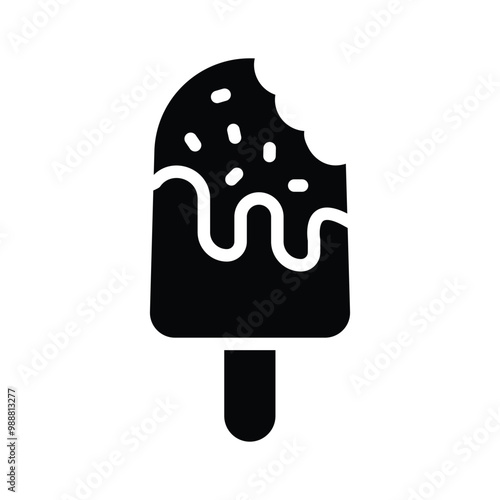 Colorful ice cream icon for all your sweet cravings