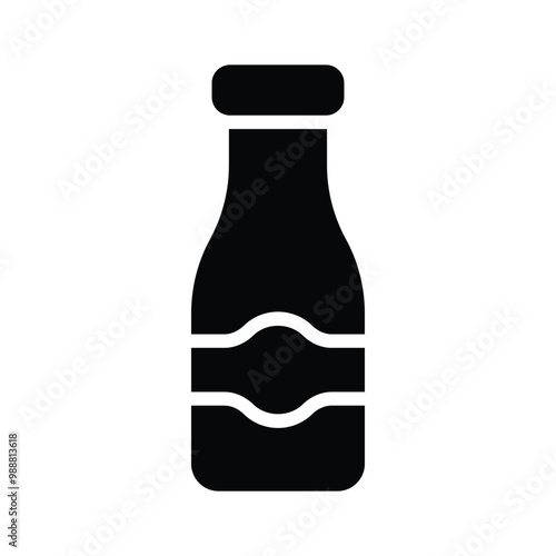 Classic ketchup bottle icon for your food related designs