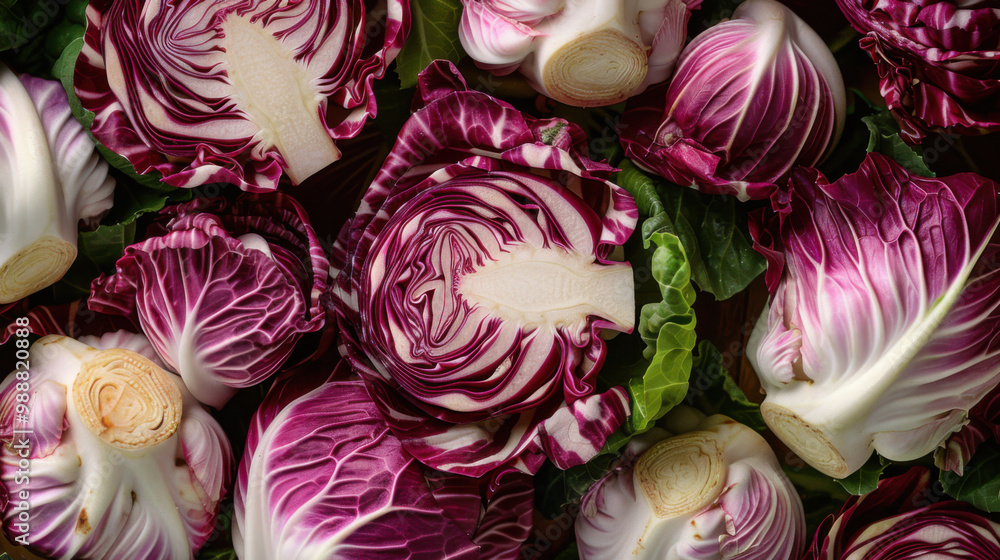 Obraz premium radicchio isolated on white background