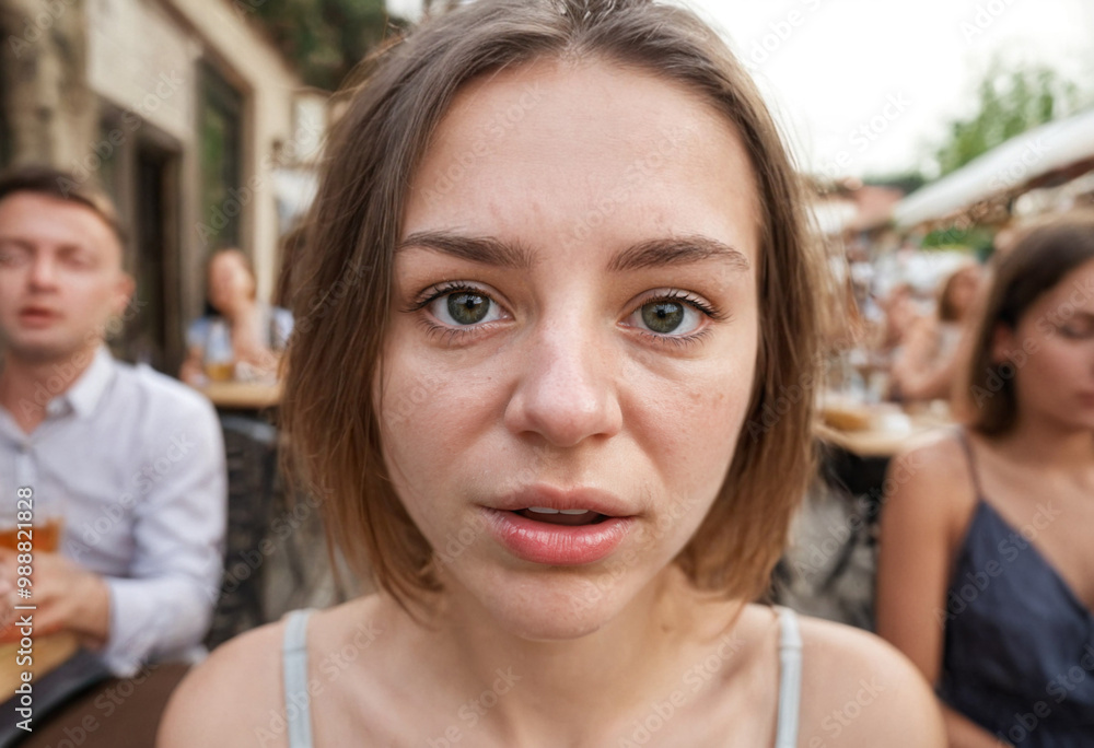 Teenage girl or young adult woman, outraged, hurt feelings, dramatic, sad, about to cry Teenage girl or young adult woman, outraged, hurt feelings, dramatic, sad, about to cry