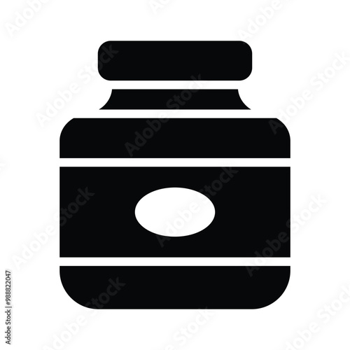 Protein bottle icon, promoting health and fitness