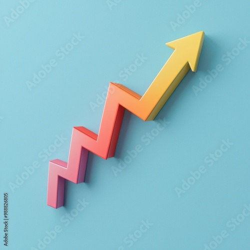 Colorful Business Growth Arrow