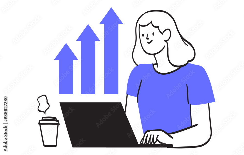 Businesswoman market research and search solutions, strategies and ways of company business improvement. Economic strategy, analysis of sales, statistic, data collection and management. Businesswoman market research and search solutions, strategies and ways of company business improvement. Economic strategy, analysis of sales, statistic, data collection and management.