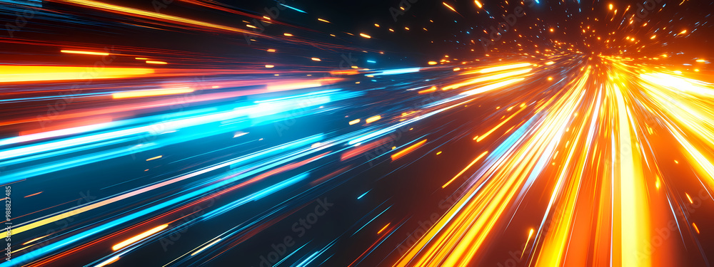 Neon Lines in Futuristic Speed Neon Lines in Futuristic Speed