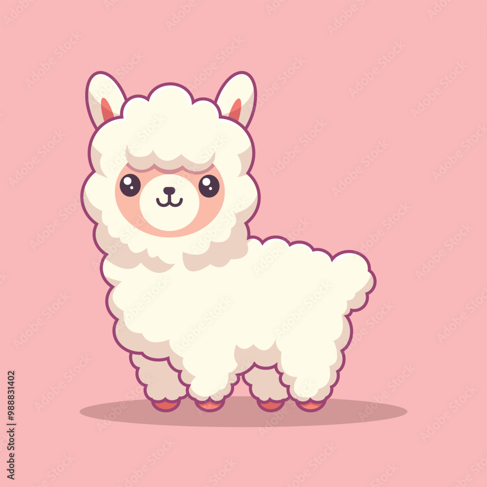 Cute Alpaca Cartoon Vector Icon Illustration. Animal Nature Icon Concept Isolated Premium Vector. Flat Cartoon Style Cute Alpaca Cartoon Vector Icon Illustration. Animal Nature Icon Concept Isolated Premium Vector. Flat Cartoon Style