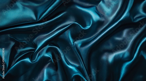 Captivating Cerulean Drapery: A Mesmerizing Display of Fluid Elegance