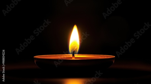 a candle burning steadily in the dark, illustrating the quiet persistence of abiding hope