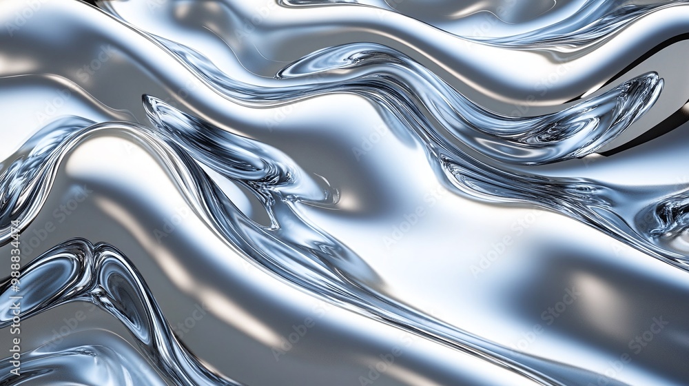 abstract smooth silver metallic liquid waves background with high-resolution glossy and reflective surfaces ideal for seamless polished designs and sleek flowing textures abstract smooth silver metallic liquid waves background with high-resolution glossy and reflective surfaces ideal for seamless polished designs and sleek flowing textures