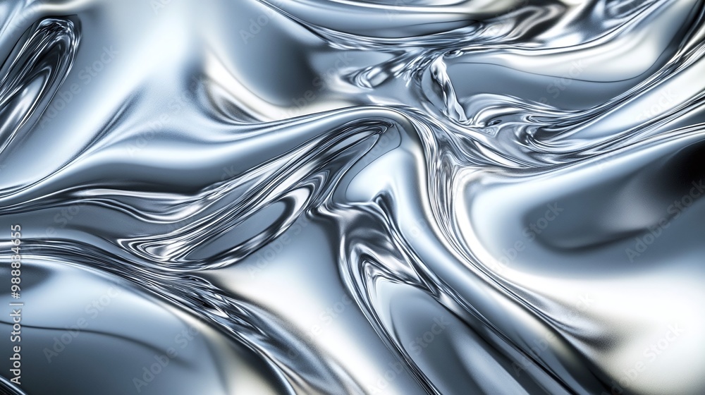 abstract smooth silver metallic liquid waves background with high-resolution glossy and reflective surfaces ideal for seamless polished designs and sleek flowing textures abstract smooth silver metallic liquid waves background with high-resolution glossy and reflective surfaces ideal for seamless polished designs and sleek flowing textures