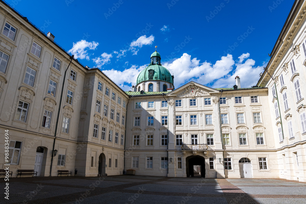 Fototapeta premium Court castle (Hofburg) in Innsbruck, Austria in summer