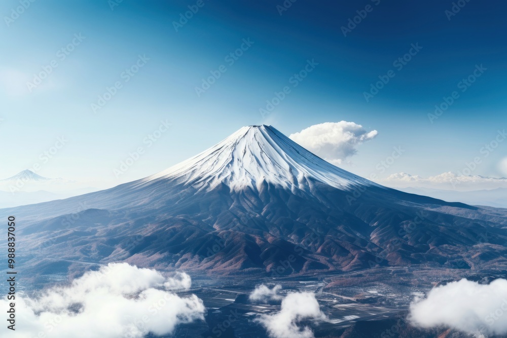 Fototapeta premium Mountain outdoors volcano nature.