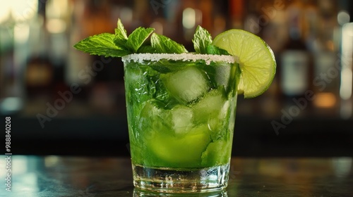 Refreshing Green Cocktail