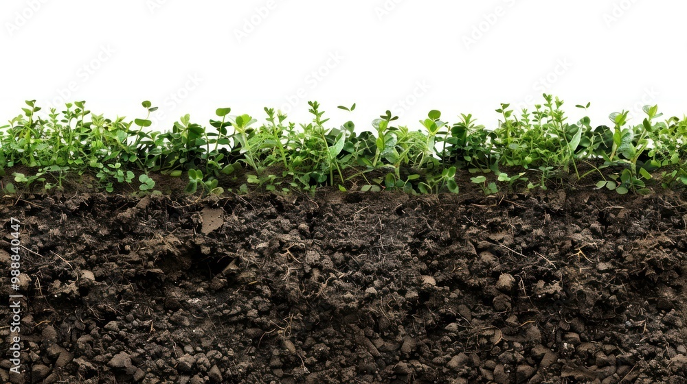 Soil plants background nature. Soil plants background nature.