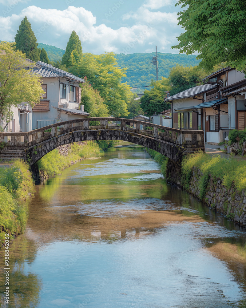Fototapeta premium Minimalistic Small-Town Landscapes