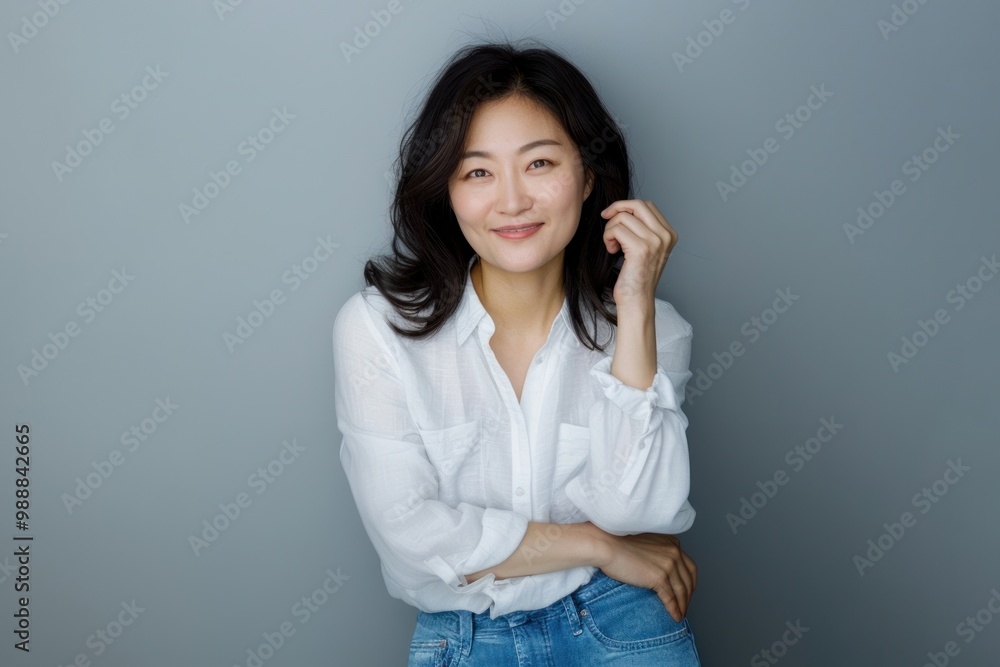 Asian woman background portrait smiling. Asian woman background portrait smiling.