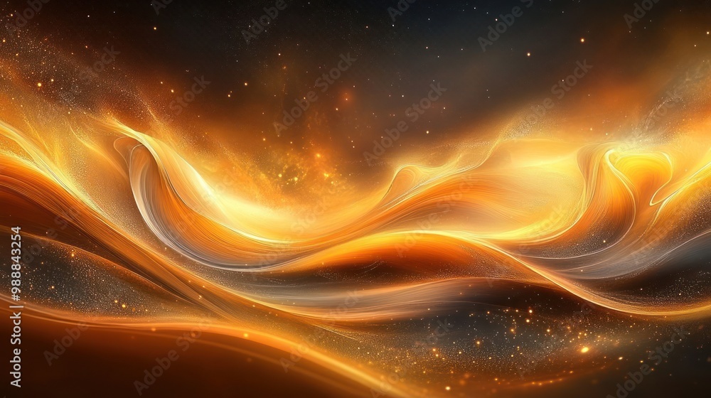 Abstract swirling patterns in warm hues of orange and gold, evoking a sense of movement. Abstract swirling patterns in warm hues of orange and gold, evoking a sense of movement.
