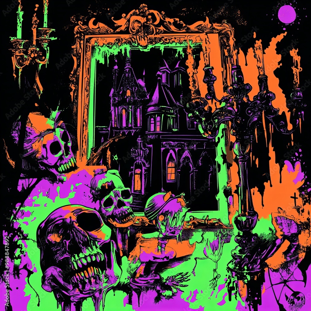 Eclectic Nightmares: A Whimsical Halloween Fusion Eclectic Nightmares: A Whimsical Halloween Fusion