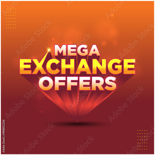 Exchange Offers Logo Label Unit Vector Design. Advertising, Promo, Marketing

