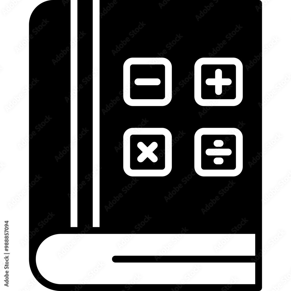 Math Book Icon Math Book Icon