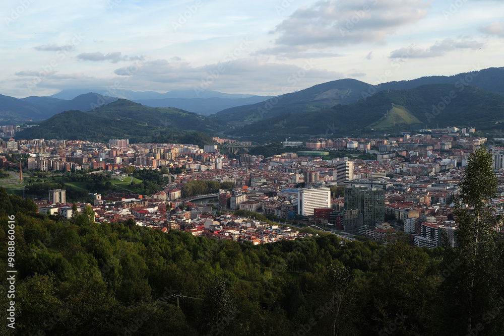 Urban landscape in the city of Bilbao, Spain Urban landscape in the city of Bilbao, Spain