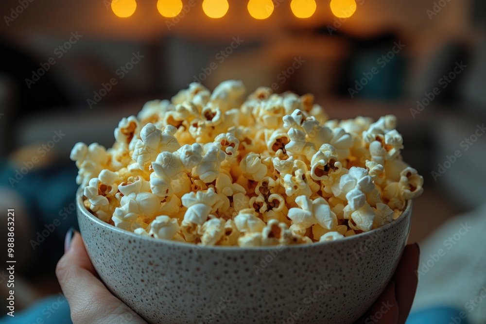Cozy Movie Night: Enjoying Popcorn and Control with the Perfect Remote in Hand Cozy Movie Night: Enjoying Popcorn and Control with the Perfect Remote in Hand