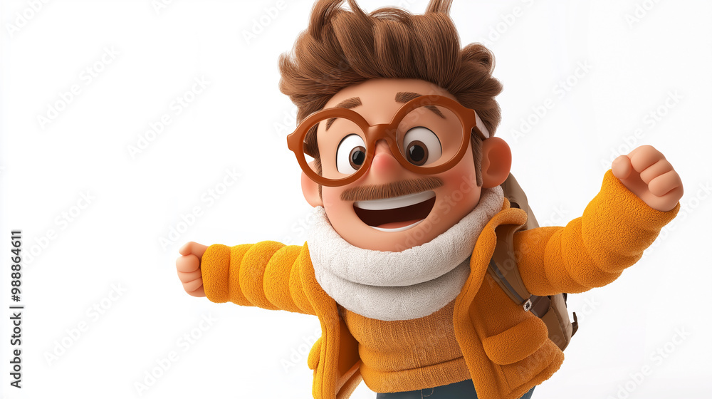 3d realistic man on white background, concept male character 3d realistic man on white background, concept male character