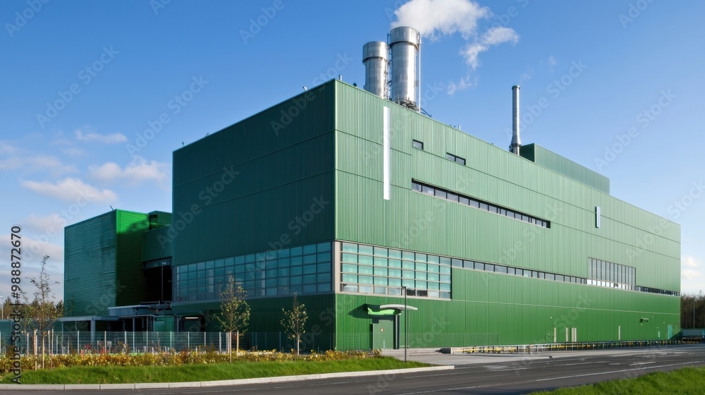 Sustainable Industrial Innovation - Eco-Friendly Factory Utilizing Recycled Materials and Energy-Efficient Systems Sustainable Industrial Innovation - Eco-Friendly Factory Utilizing Recycled Materials and Energy-Efficient Systems