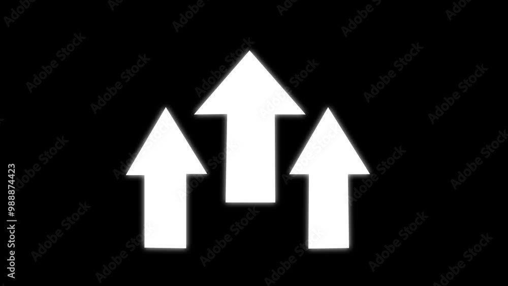 arrow animation chroma animation icon video. Direction Arrow Symbol Pointing on Black Background . arrow animation chroma animation icon video. Direction Arrow Symbol Pointing on Black Background .